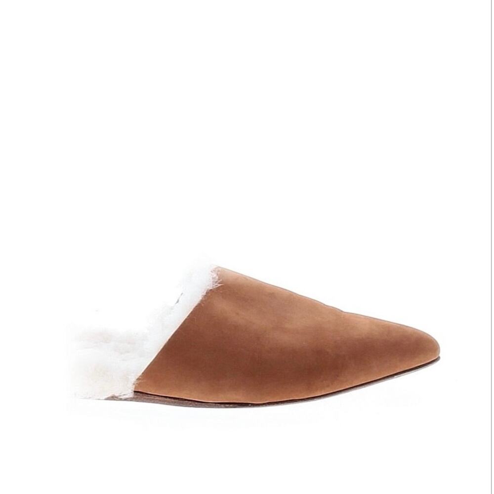 Jenni Kayne Suede Shearling Mules Size EU 39